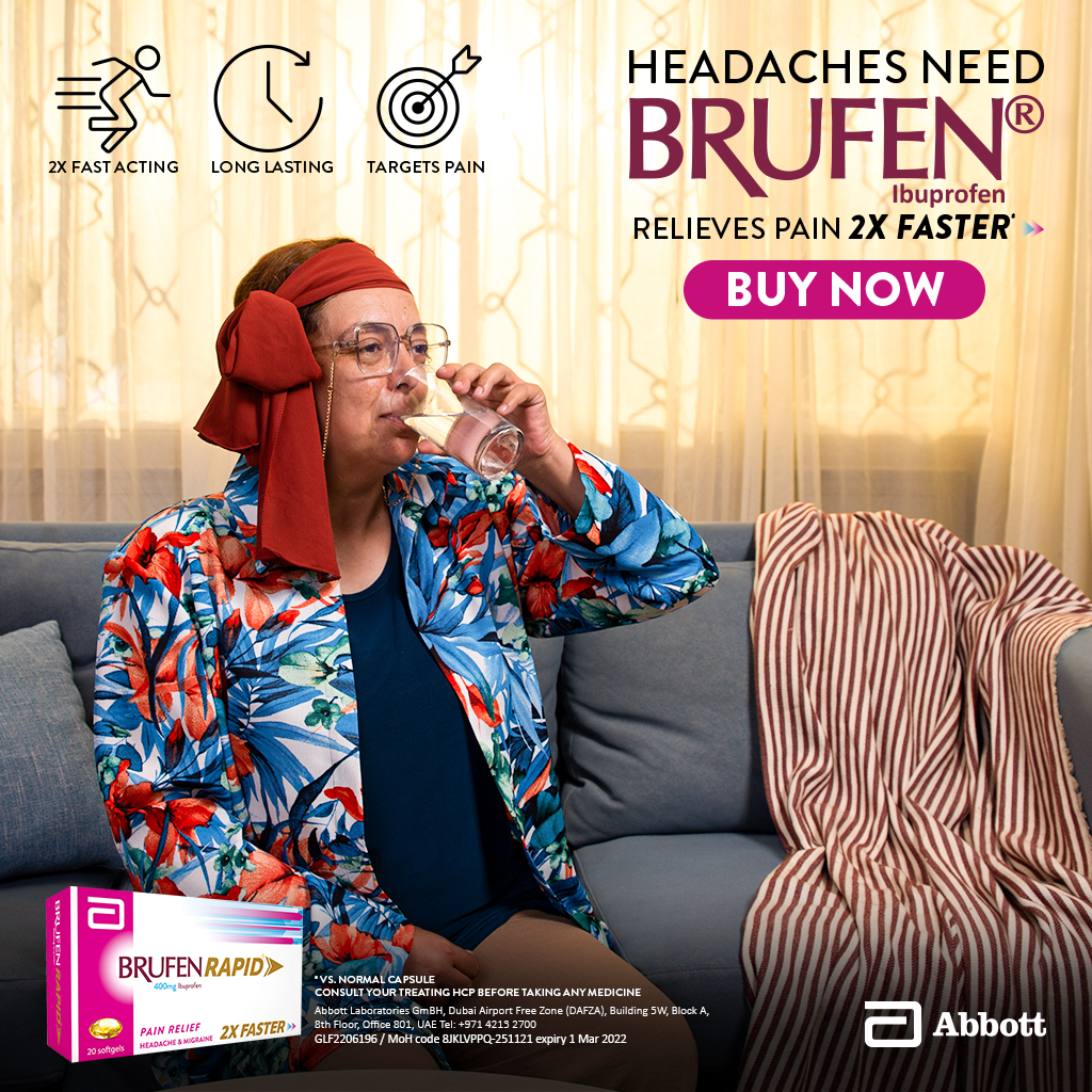 Brufen headache print ad